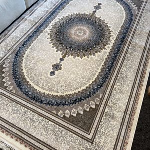 Ivory & Beige Medallion Persian Rug