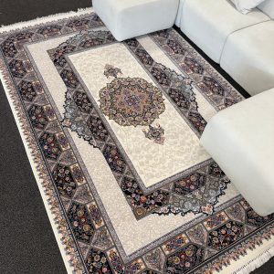 Cream Medallion Persian Rug