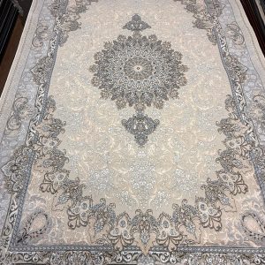 Beige & Cream Floral Turkish Rug